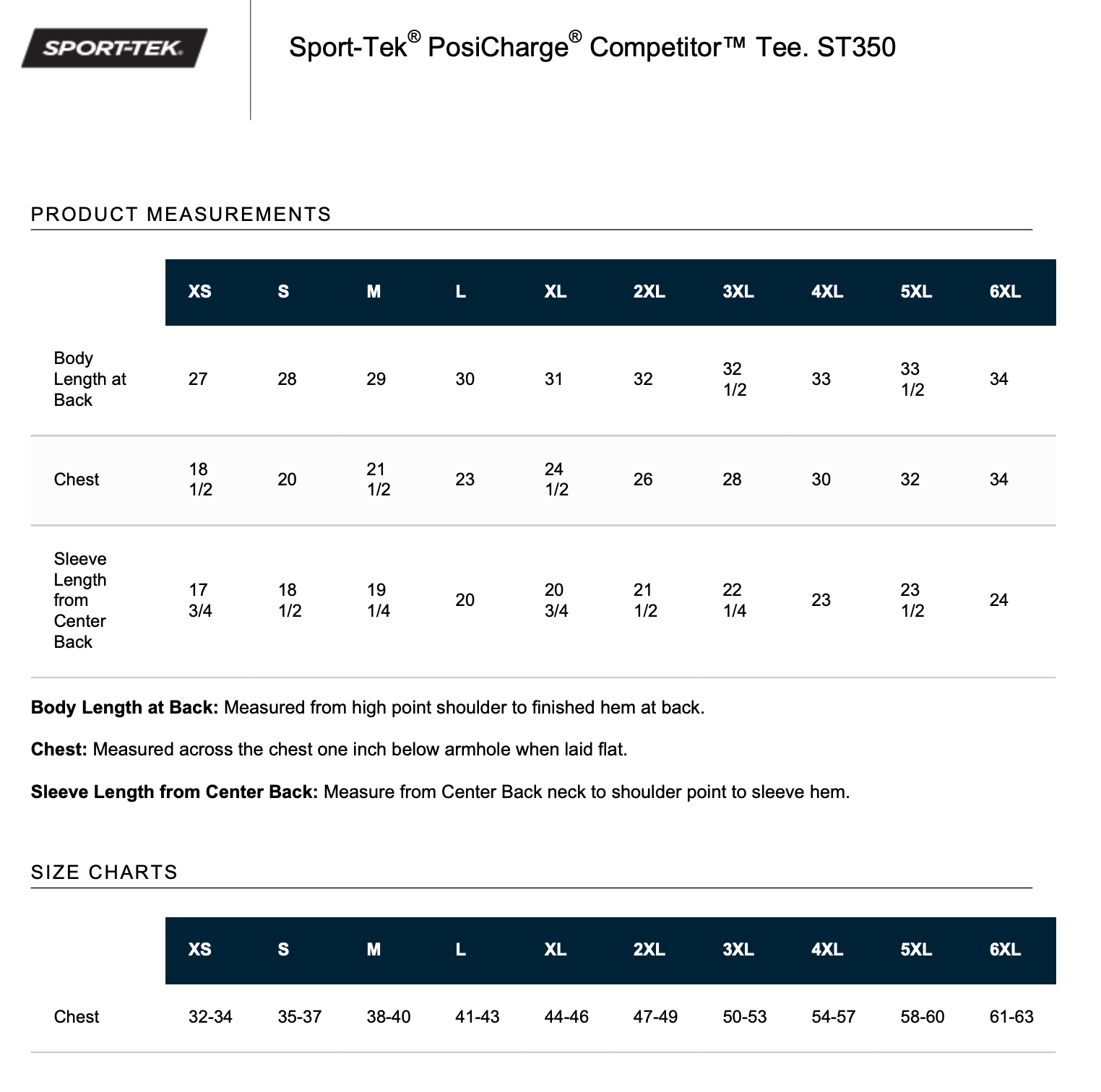 Sport Tek ST350 Unisex Competitor Tee
