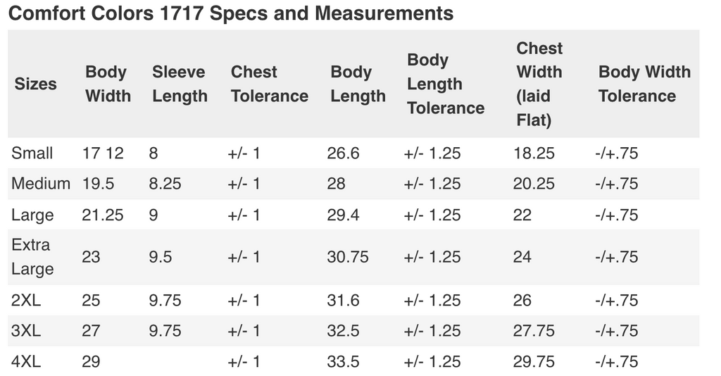 Comfort Colors 1717 Garment Dyed Heavyweight Plain T-Shirt