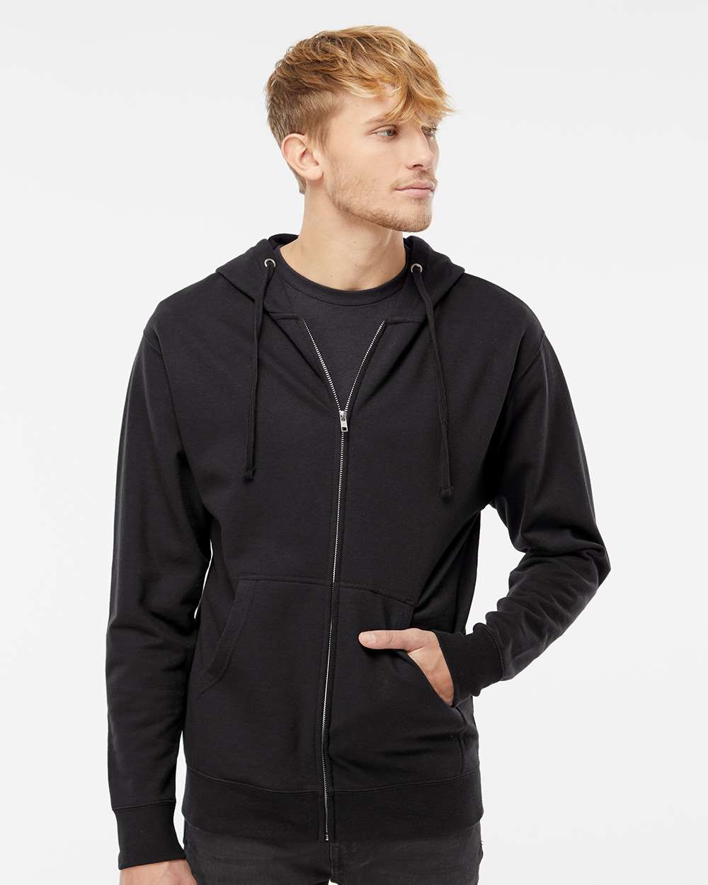 Independent Trading Co. Basic Full Zip Hooded Sweatshirt