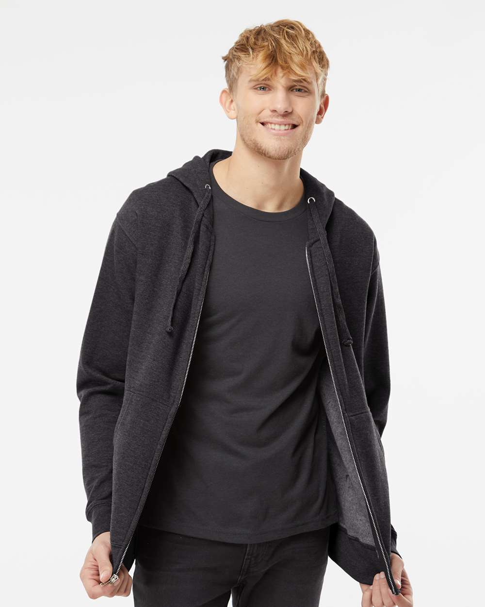 Independent Trading Co. Basic Full Zip Hooded Sweatshirt