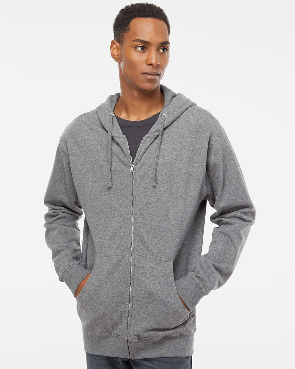Independent Trading Co. Basic Full Zip Hooded Sweatshirt