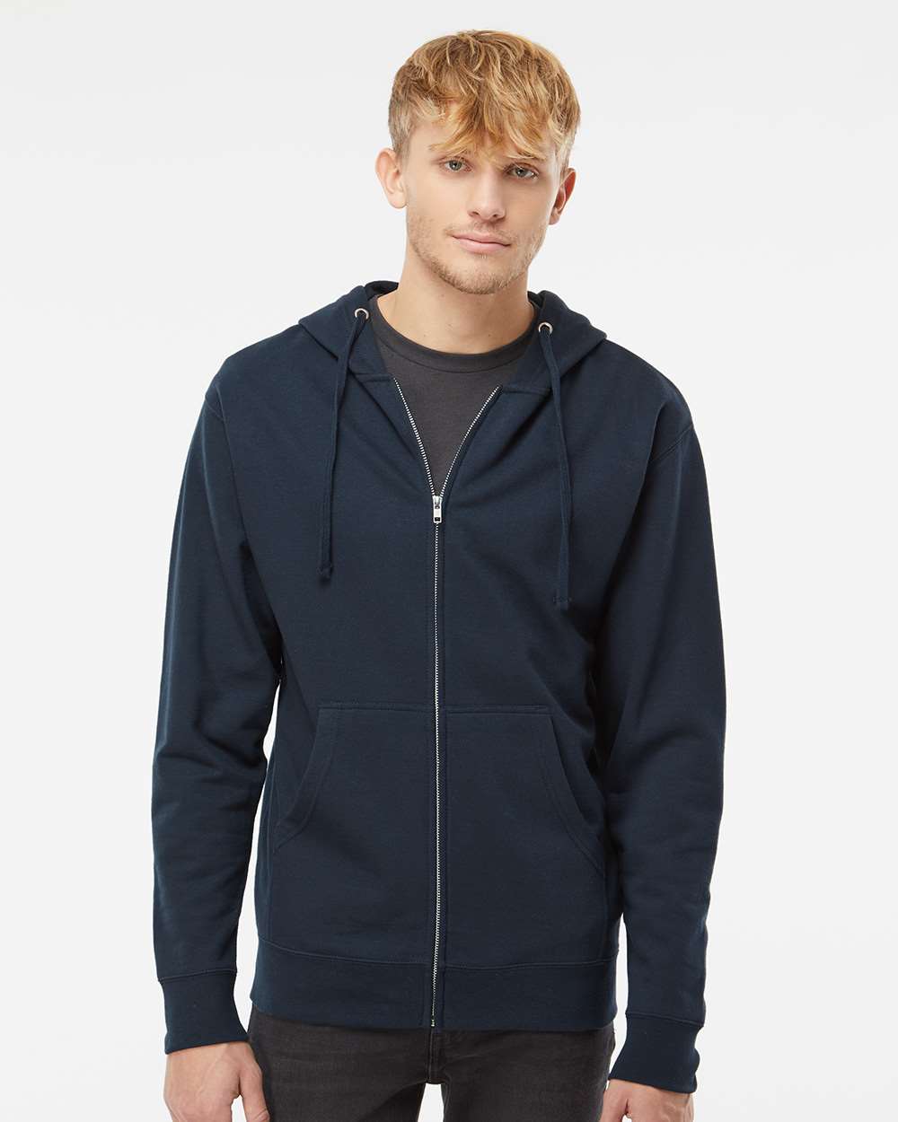 Independent Trading Co. Basic Full Zip Hooded Sweatshirt
